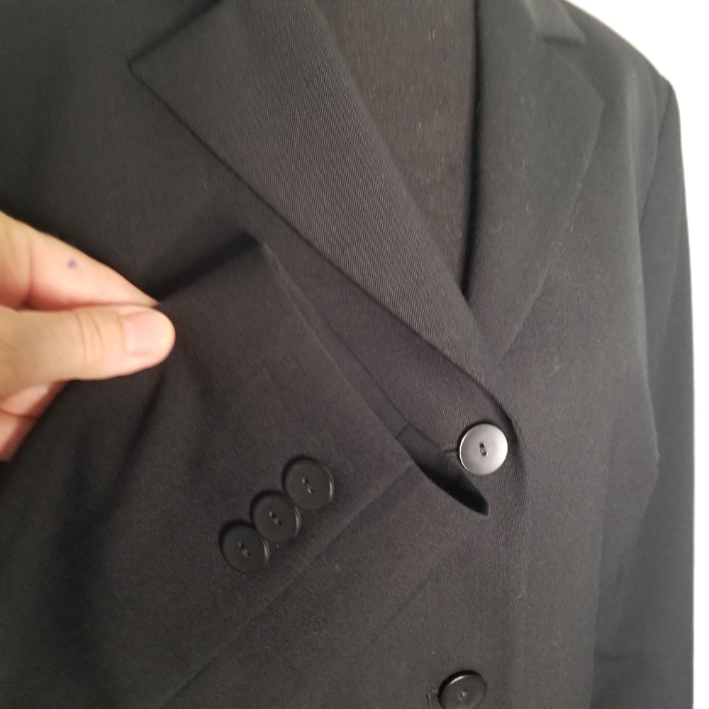 Pendleton Wool Black Blazer Jacket Lined 12 - image 6